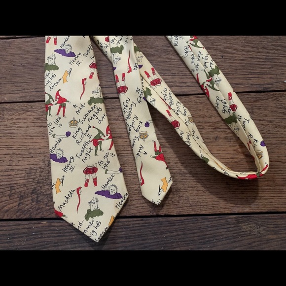 Vintage Arkle Scotland Shakespeare Plays Silk Tie - Picture 2 of 12